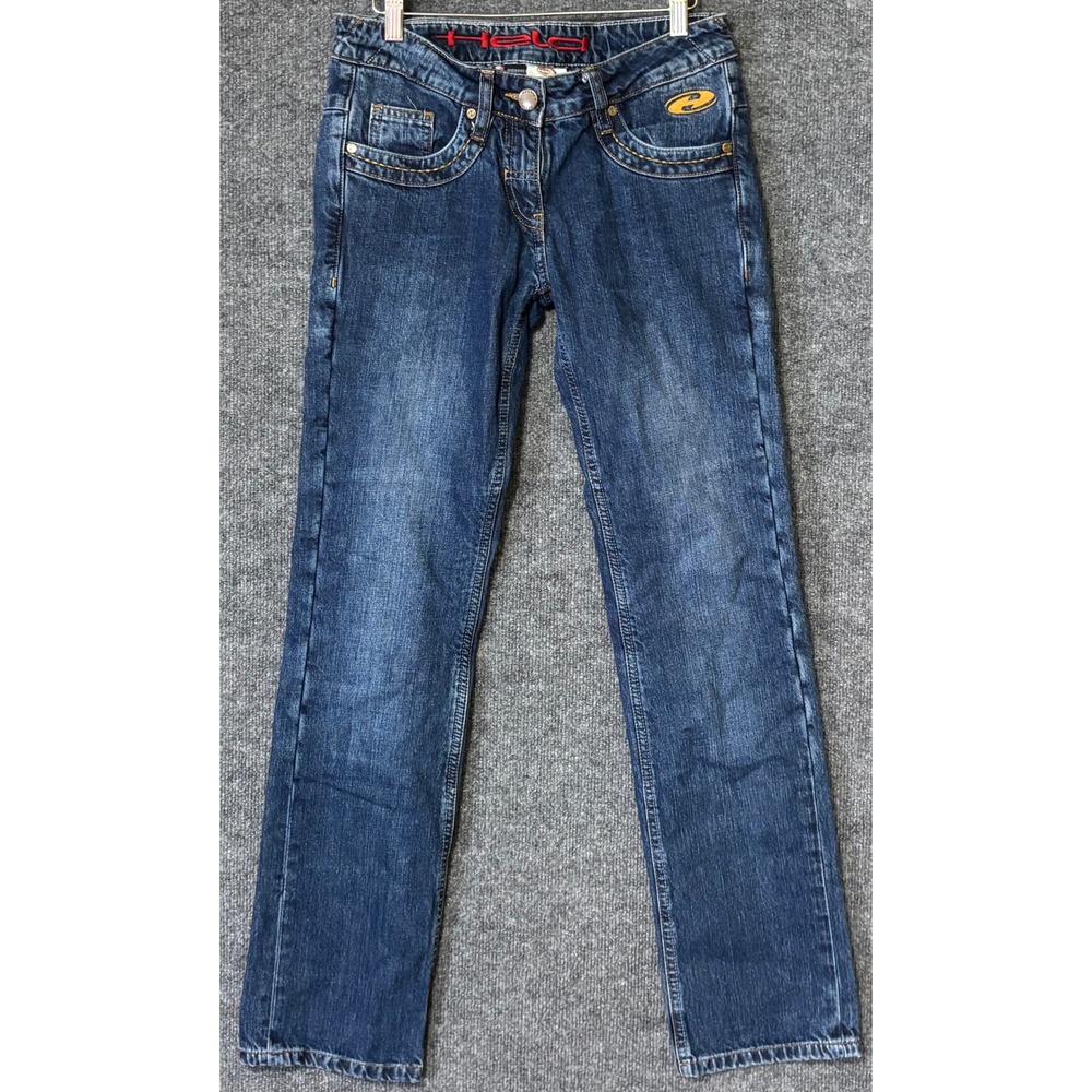 Held Motorcycle Jeans Womens 27/28 Blue Longroadtorun Denim